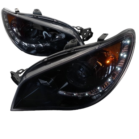 Spec-D Tuning 06-07 Subaru Impreza Smoked Projector Headlight 2LHP-WRX06G-TM